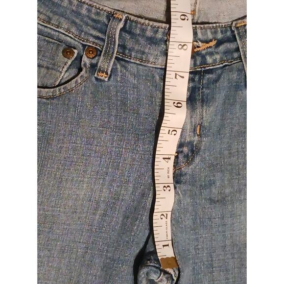 Signature Levi Strauss Womens LowRise Bootcut 28Wx29L end seams distressed - Picture 5 of 10